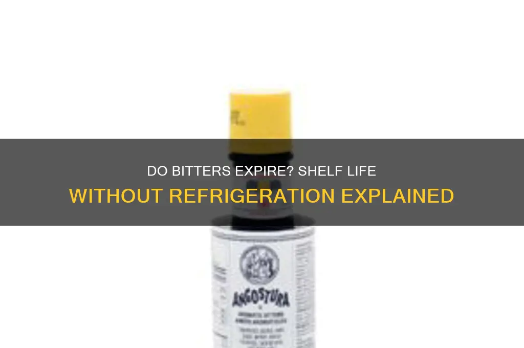 how quickly do bitters go bad out of refrigerator