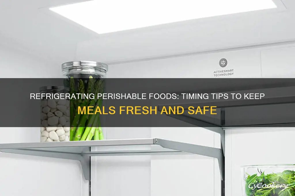 how quickly should you refrigerate perishable foods