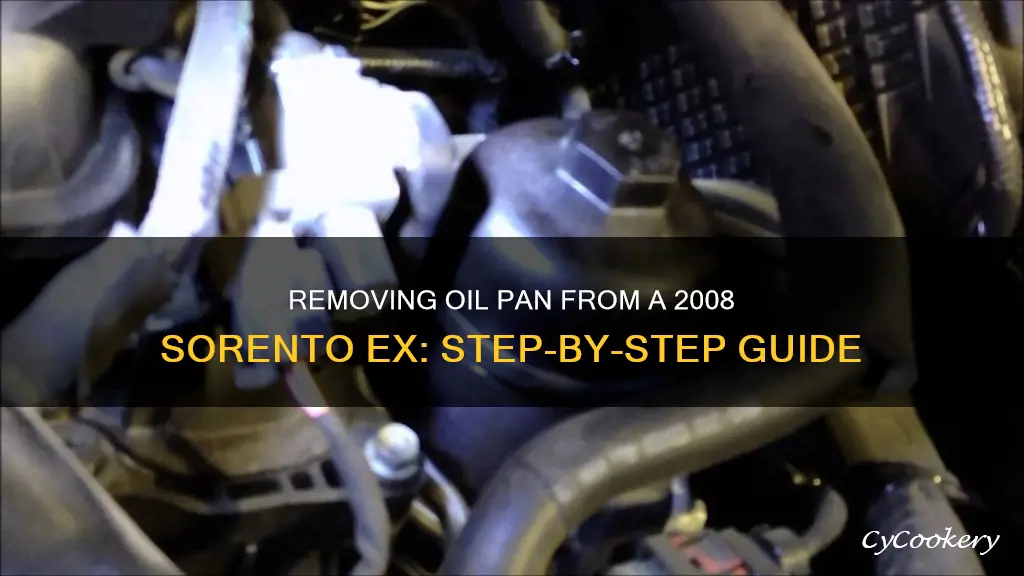 how remove oil pan 2008 sorento ex