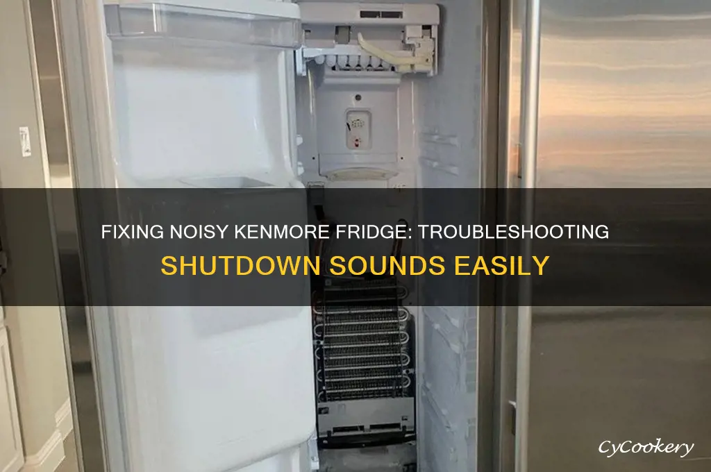 how repair kenmore refrigerator making noise when shutting off