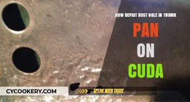 Repairing Rust Holes in Your Cuda: Trunk Pan Treatment
