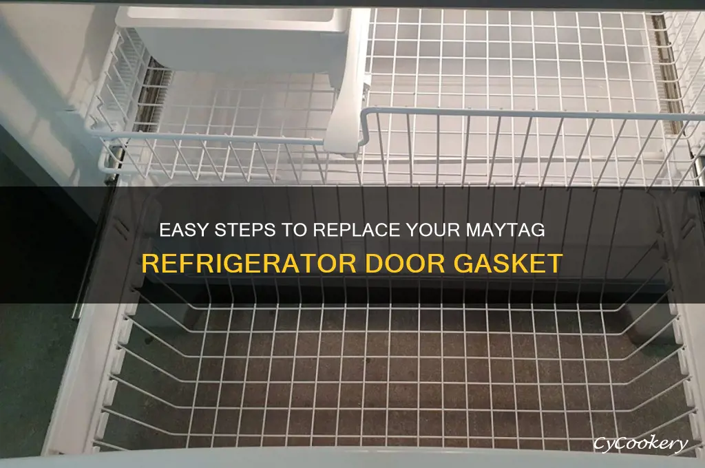 how replace a maytag refrigerator door gasket