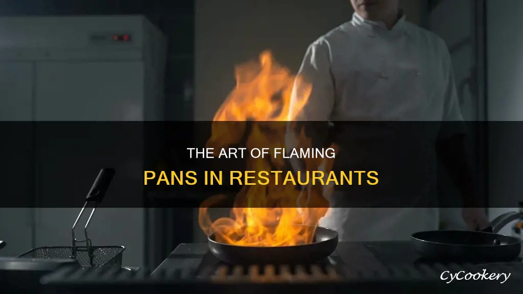 how restuarants get pans ti flame high