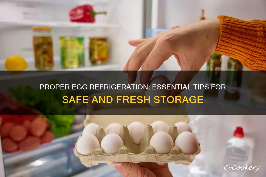 how should eggs be refrigerated for safe storage