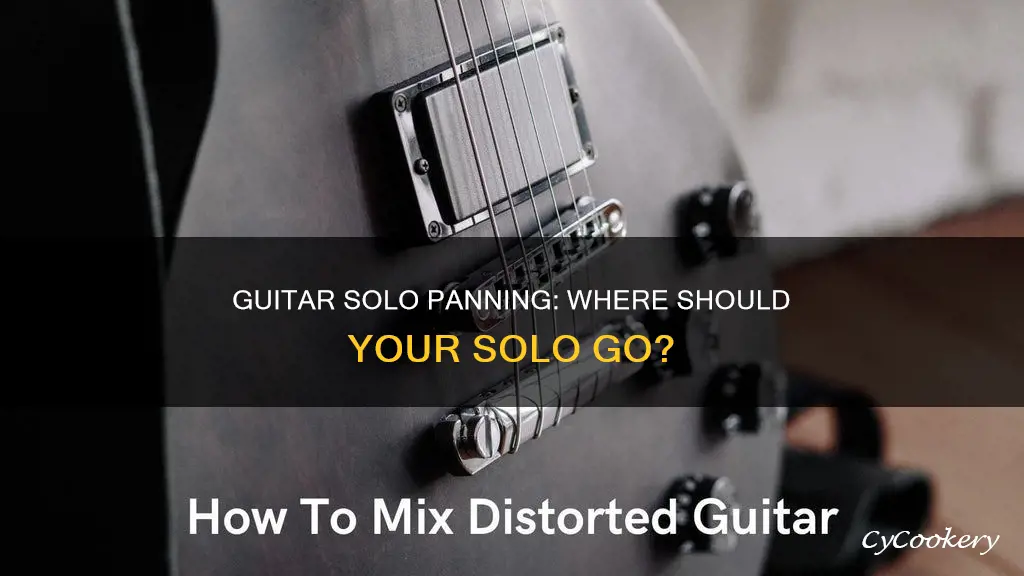 how should guitar solos be panned