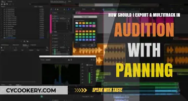 Export Multitrack with Panning in Audition: A Guide