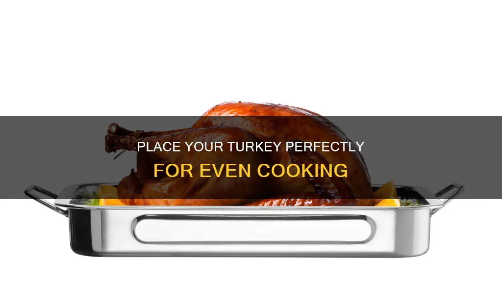 how should I place my turkey in ghe pan