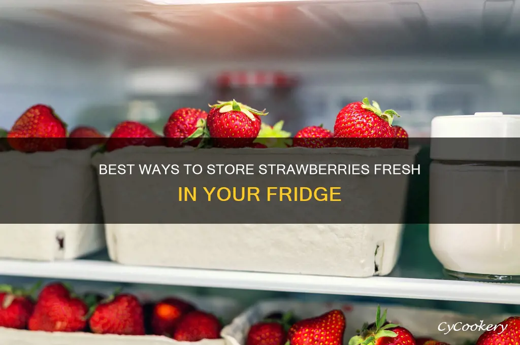 how should i store strawberries in the refrigerator