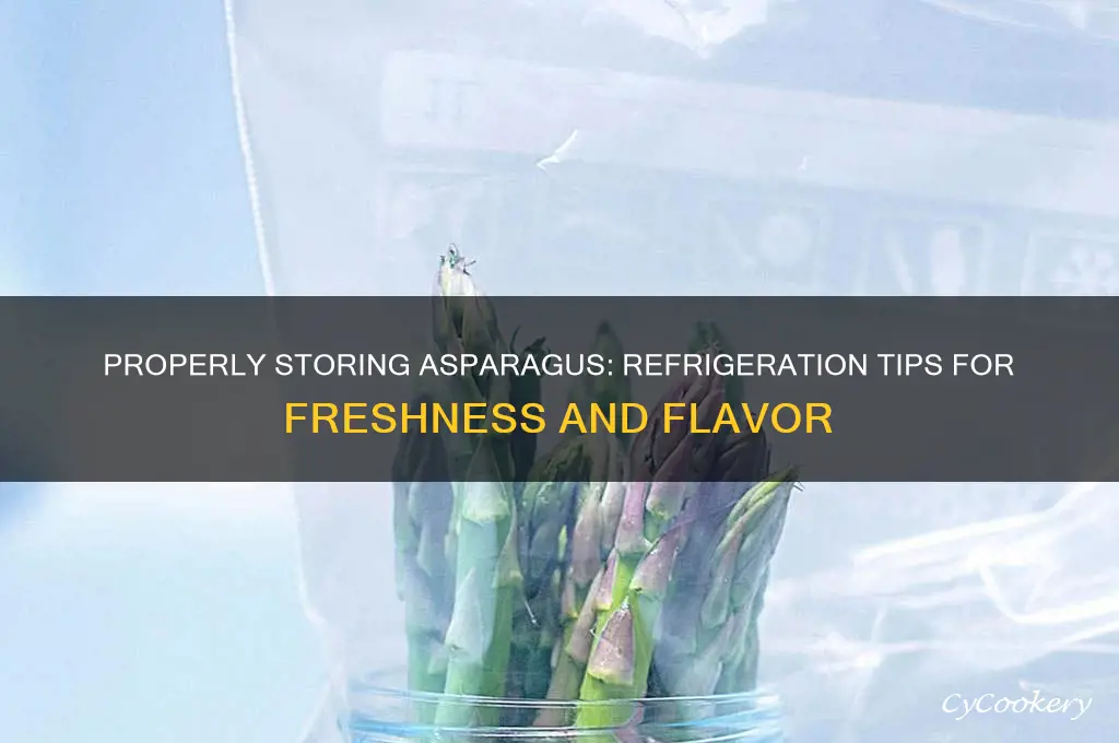how should you store asparagus in the refrigerator