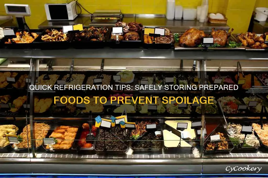how soon should you refrigerate prepared foods