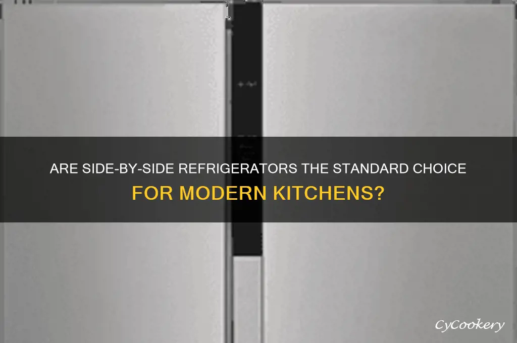 how standard are side by side refrigerators