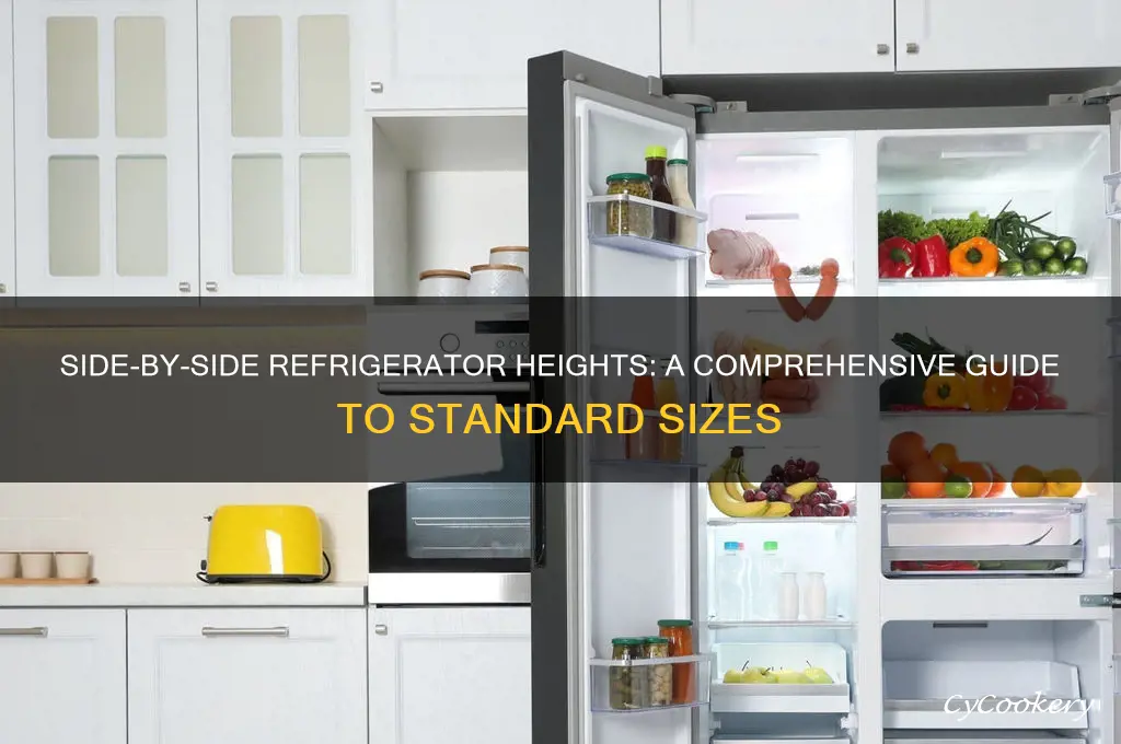 how tall are side by side refrigerators