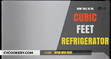 Understanding the Height of a 20 Cubic Feet Refrigerator