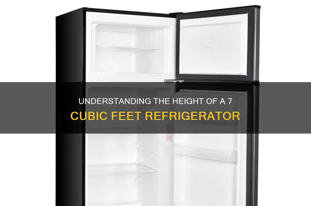 how tall is 7 cu ft refrigerator