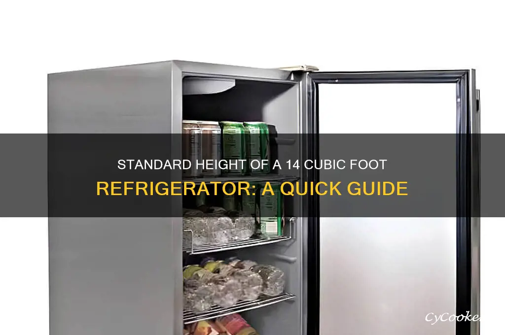 how tall is a 14 cu ft refrigerator