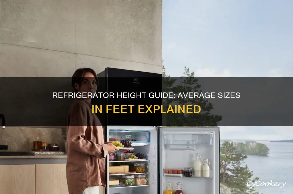 how tall is a refrigerator in ft