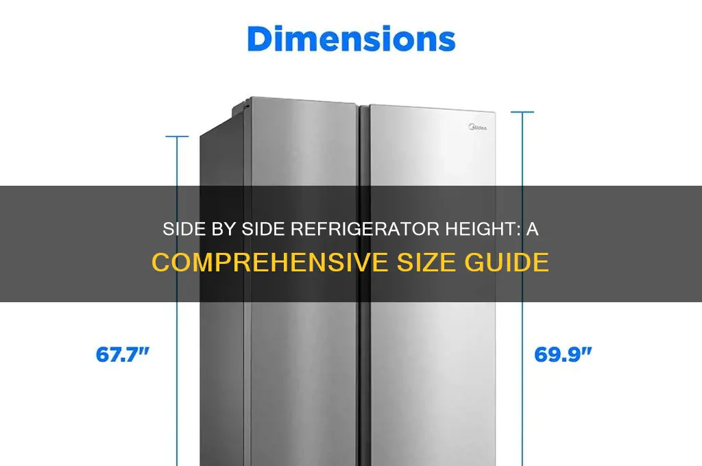 how tall is a side by side refrigerator