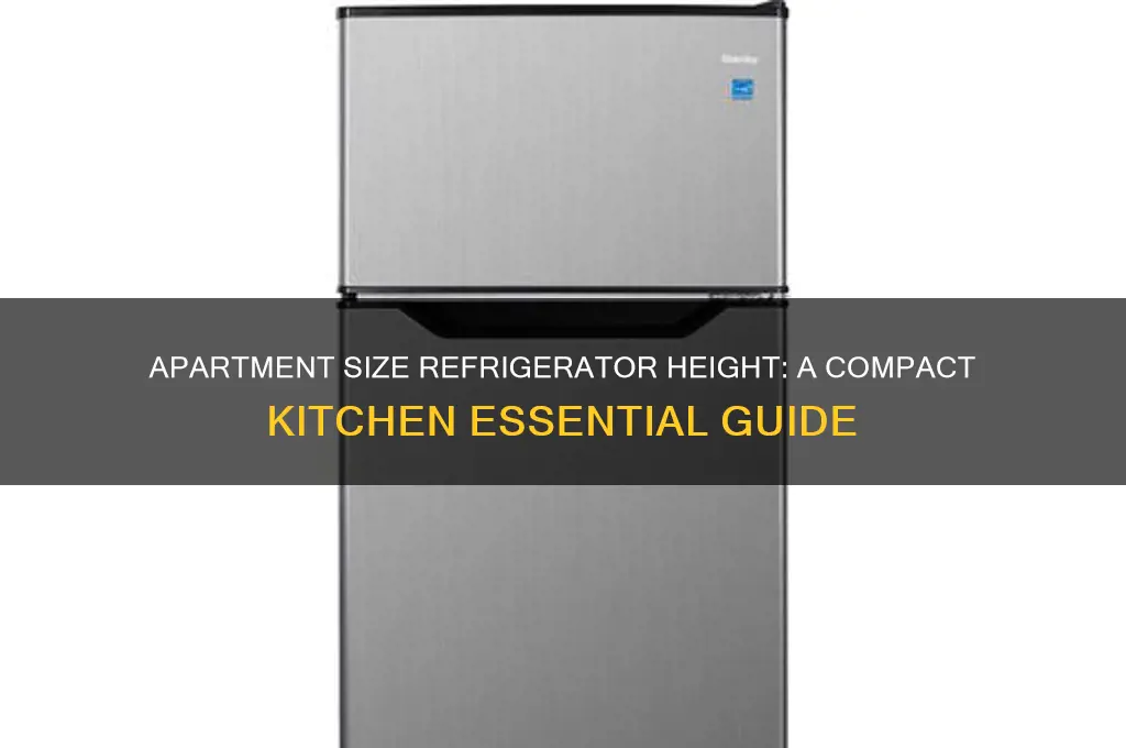 how tall is an apartment size refrigerator