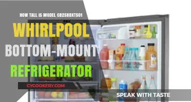 Whirlpool GB2SHDXTS01 Bottom-Mount Refrigerator Height Guide