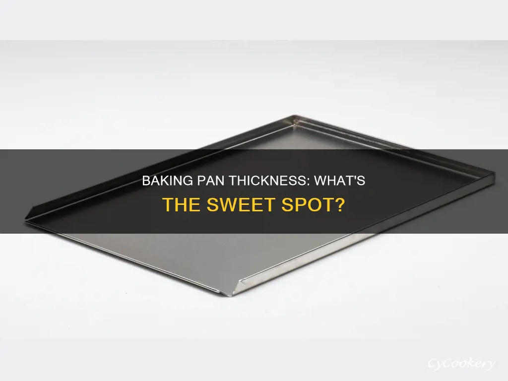 how thick should baking pan be