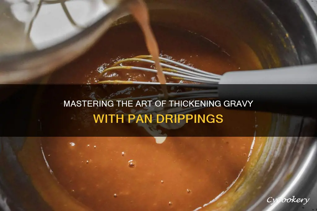 how thicken gravy with pan drippings