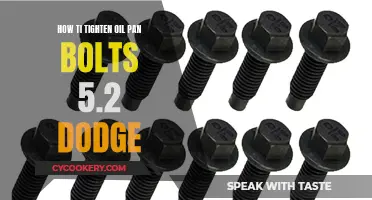 Tightening Oil Pan Bolts: Dodge 5.2 Engine Guide