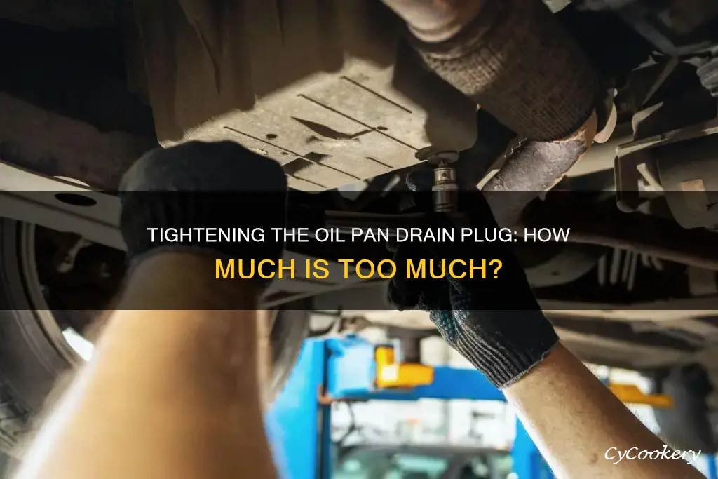 how tight should oil pan drain plug be