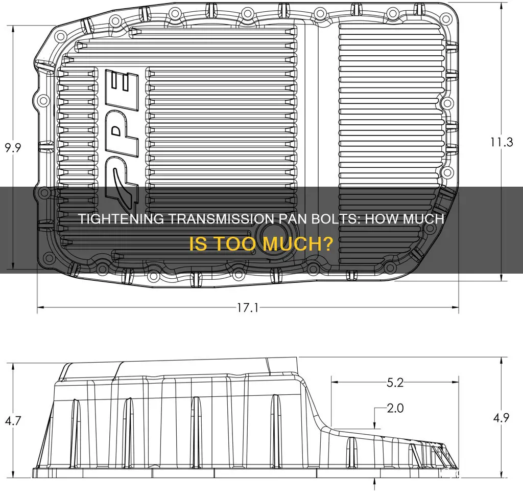 how tight should the bolts be on a transmission pan