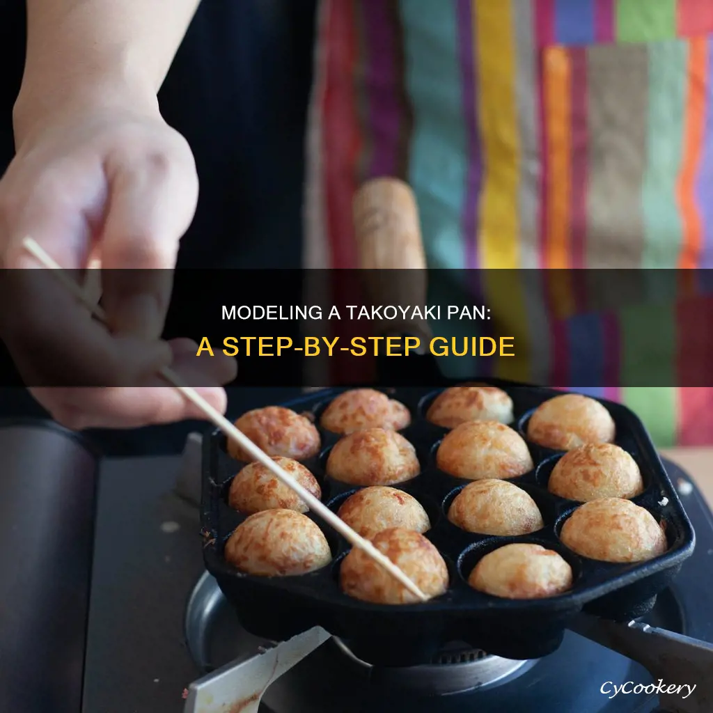 how to 3d model a takoyaki pan