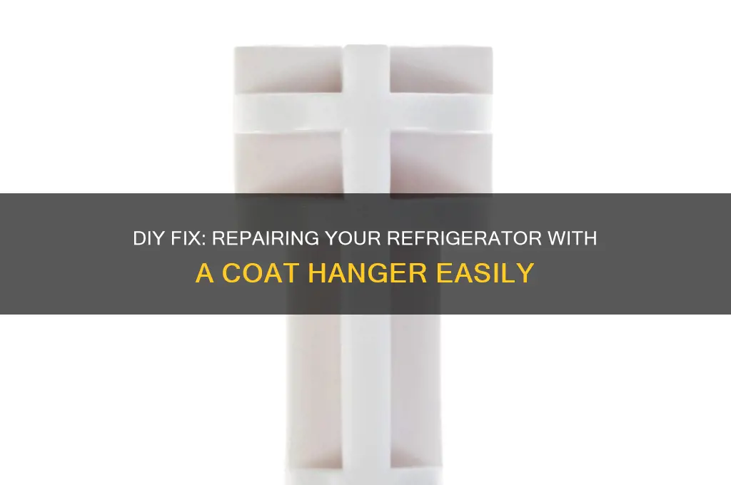 how to a refrigerator with a coat hanger