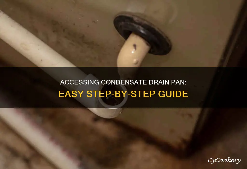 how to access condensate drain pan