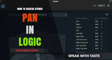 Accessing Stereo Pan in Logic: A Quick Guide