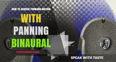Creating Forward Motion with Panning Binaural: A Guide