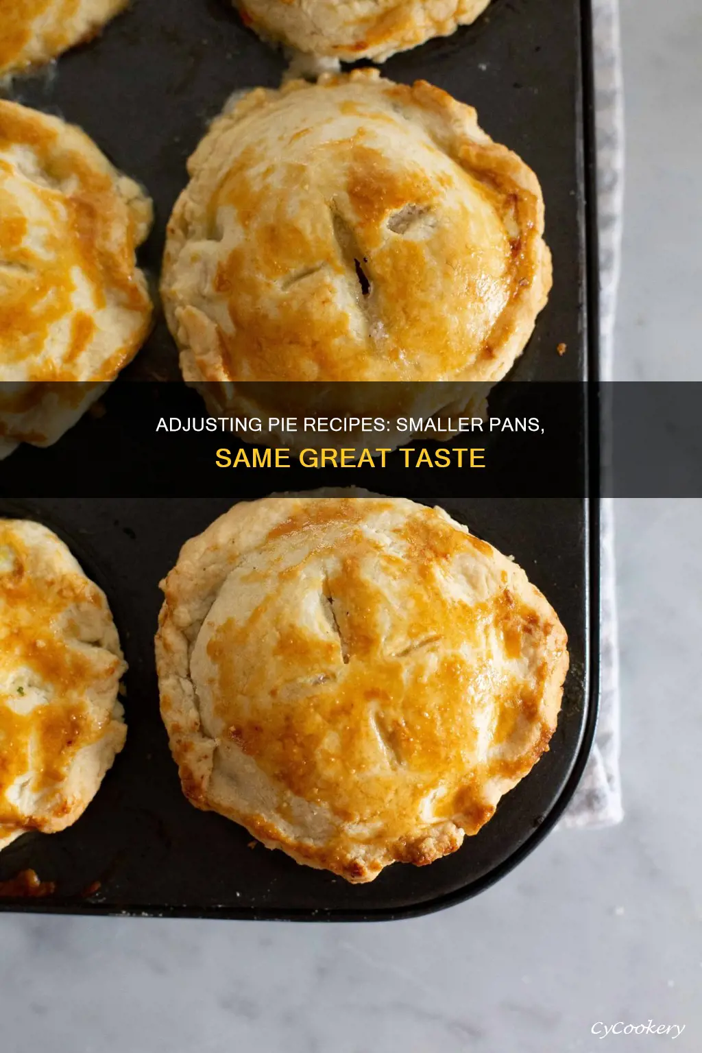 how to adapt pie recipes for smaller pans