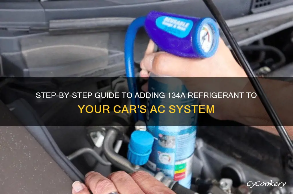 how to add 134a refrigerant to your car