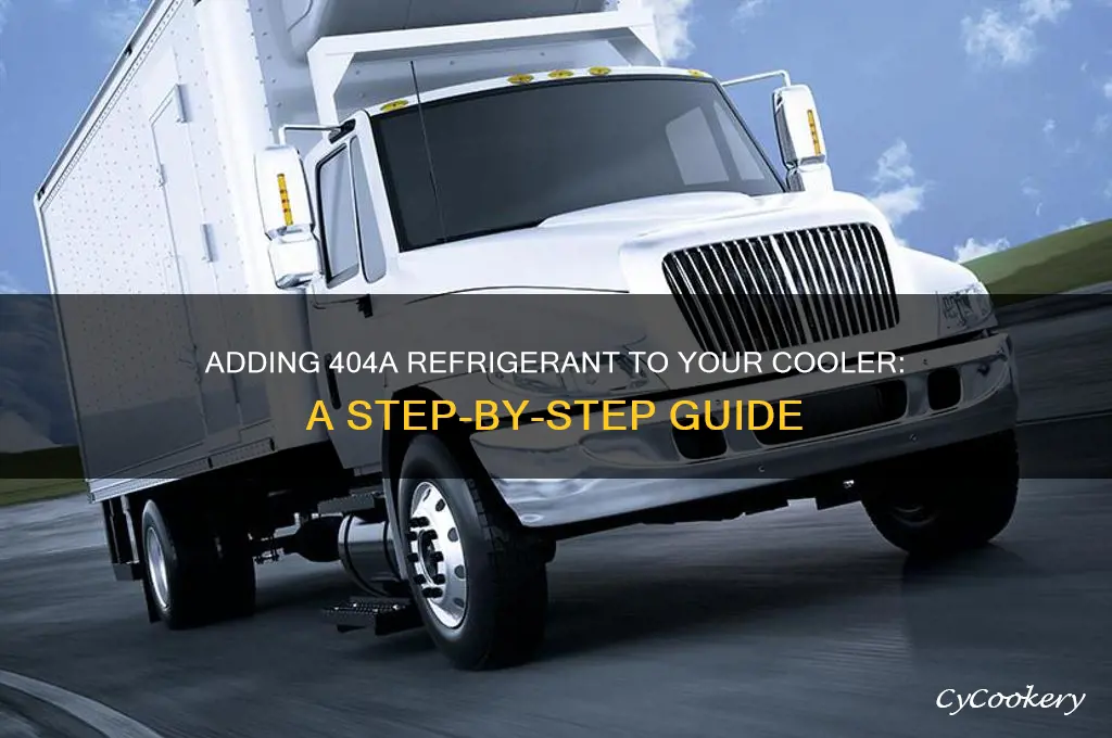 how to add 404a refrigerant to cooler