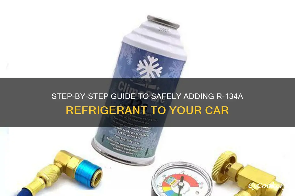 how to add a c refrigerant to car