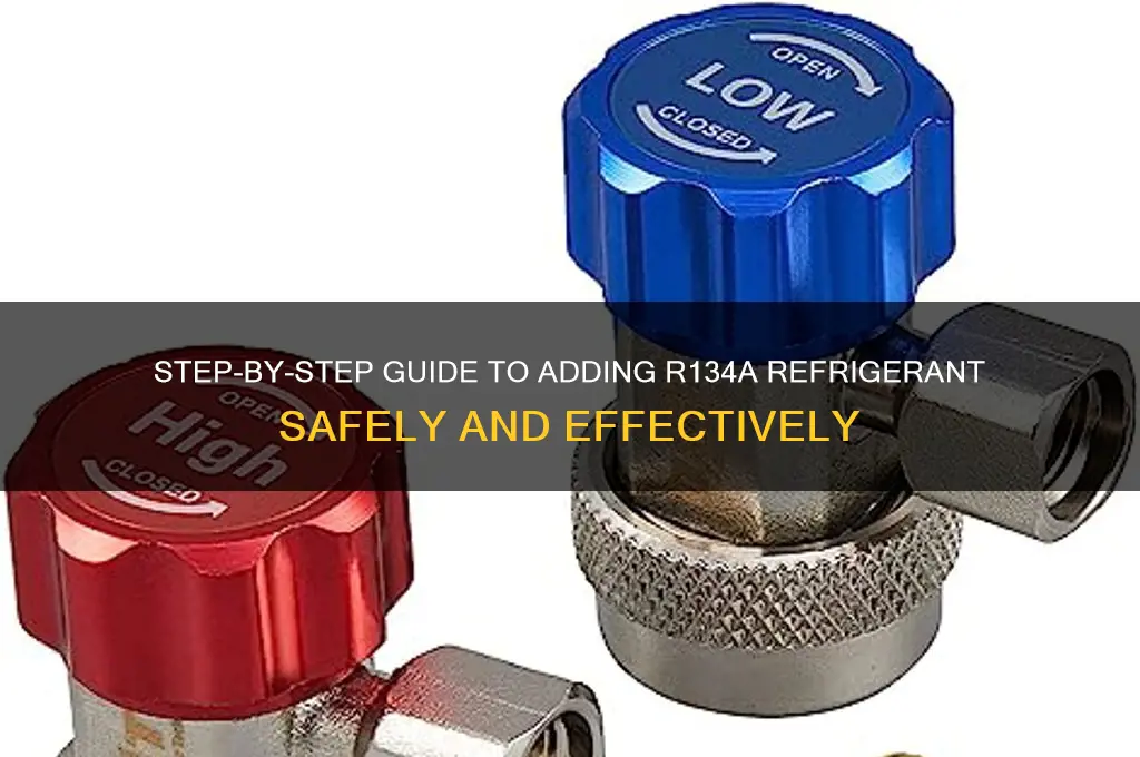 how to add a can of r134a refrigerant
