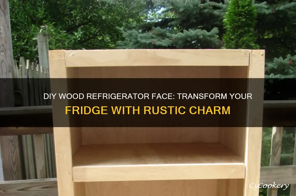 how to add a wood face to a refrigerator