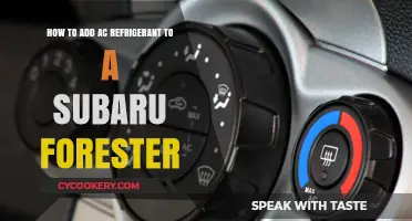 DIY Guide: Adding AC Refrigerant to Your Subaru Forester Safely