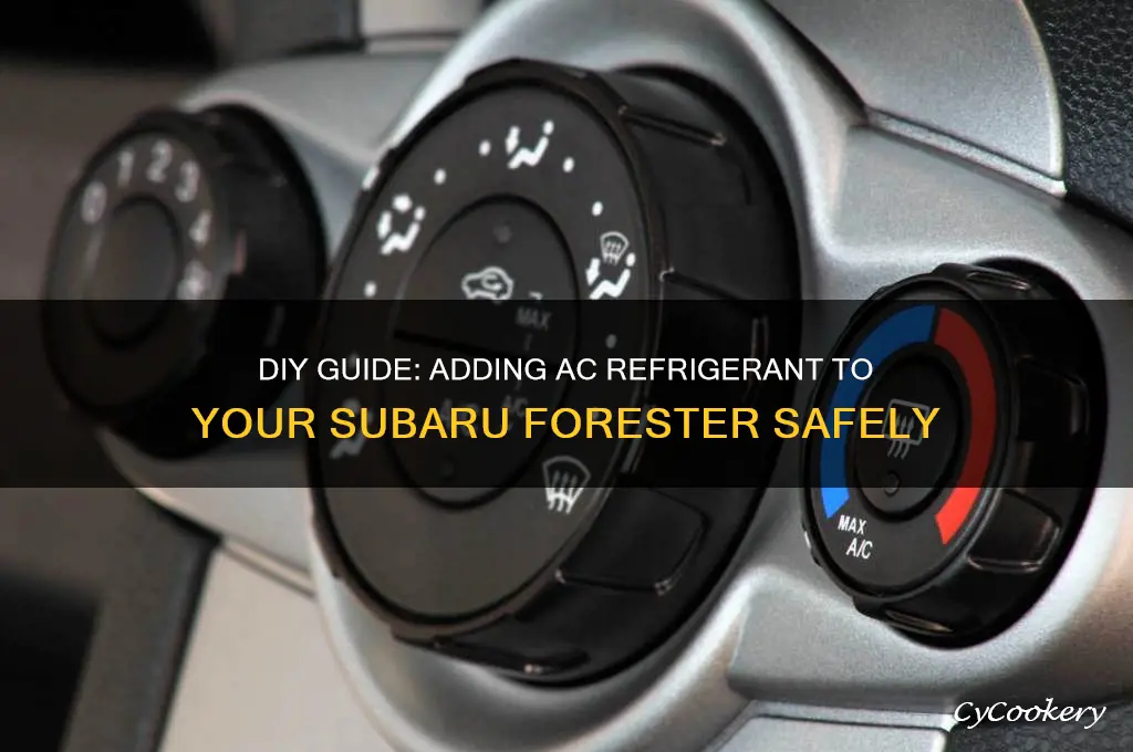 how to add ac refrigerant to a subaru forester