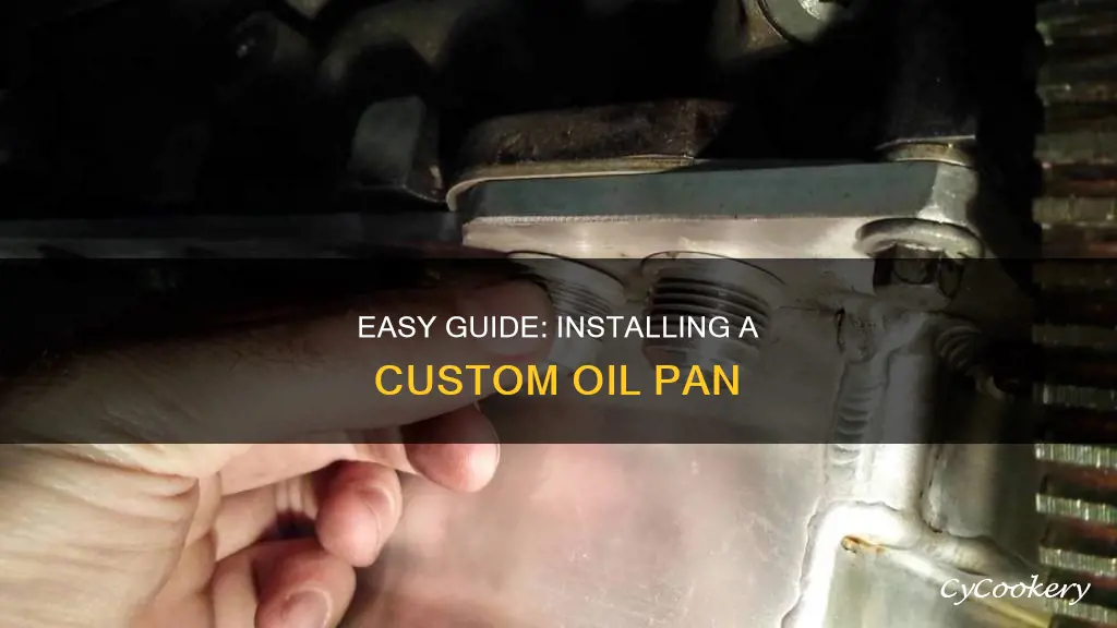 how to add an fitting oil pan