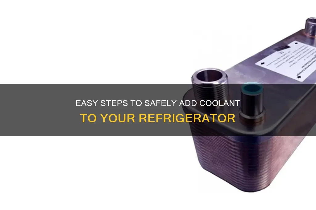 how to add coolant to a refrigerator