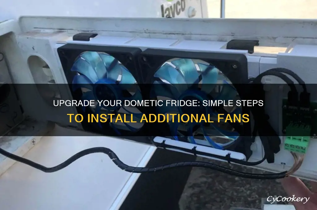 how to add fans to a dometic refrigerator