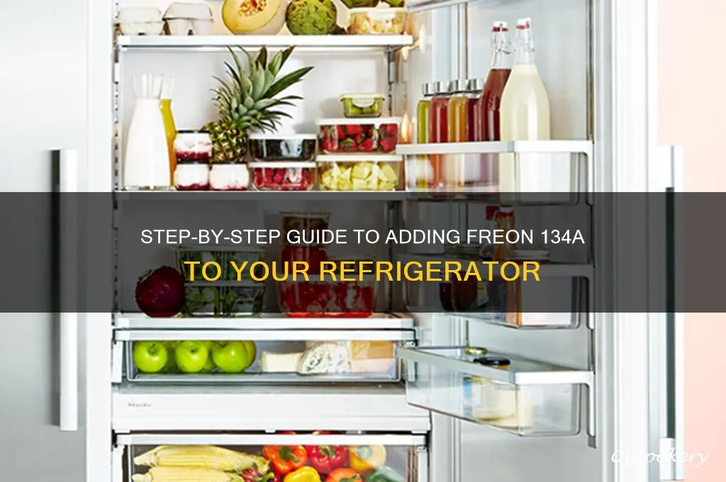 how to add freon 134a to refrigerator