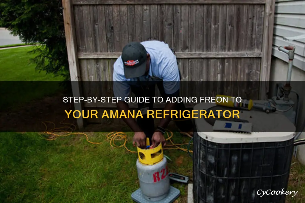 how to add freon to amana refrigerator
