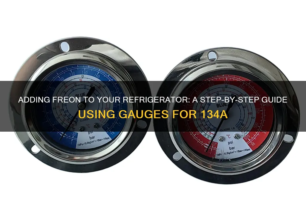 how to add freon using gauges to refrigerator 134a