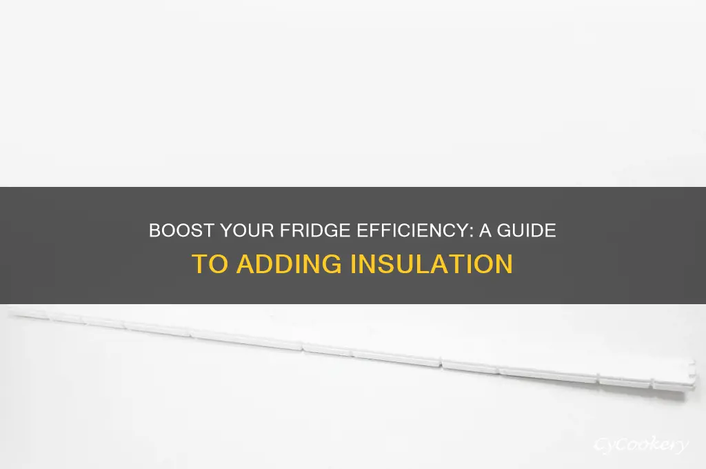 how to add insulation to a refrigerator