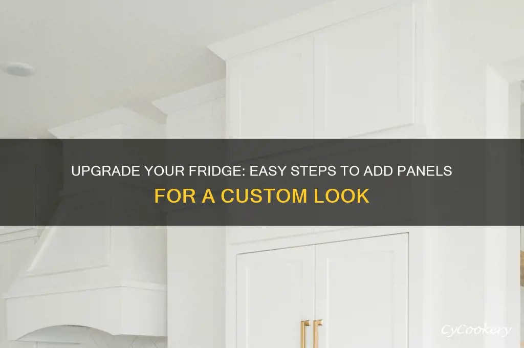 how to add panels to a regular refrigerator