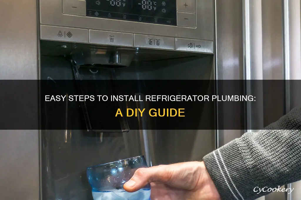 how to add plumbing for a refrigerator